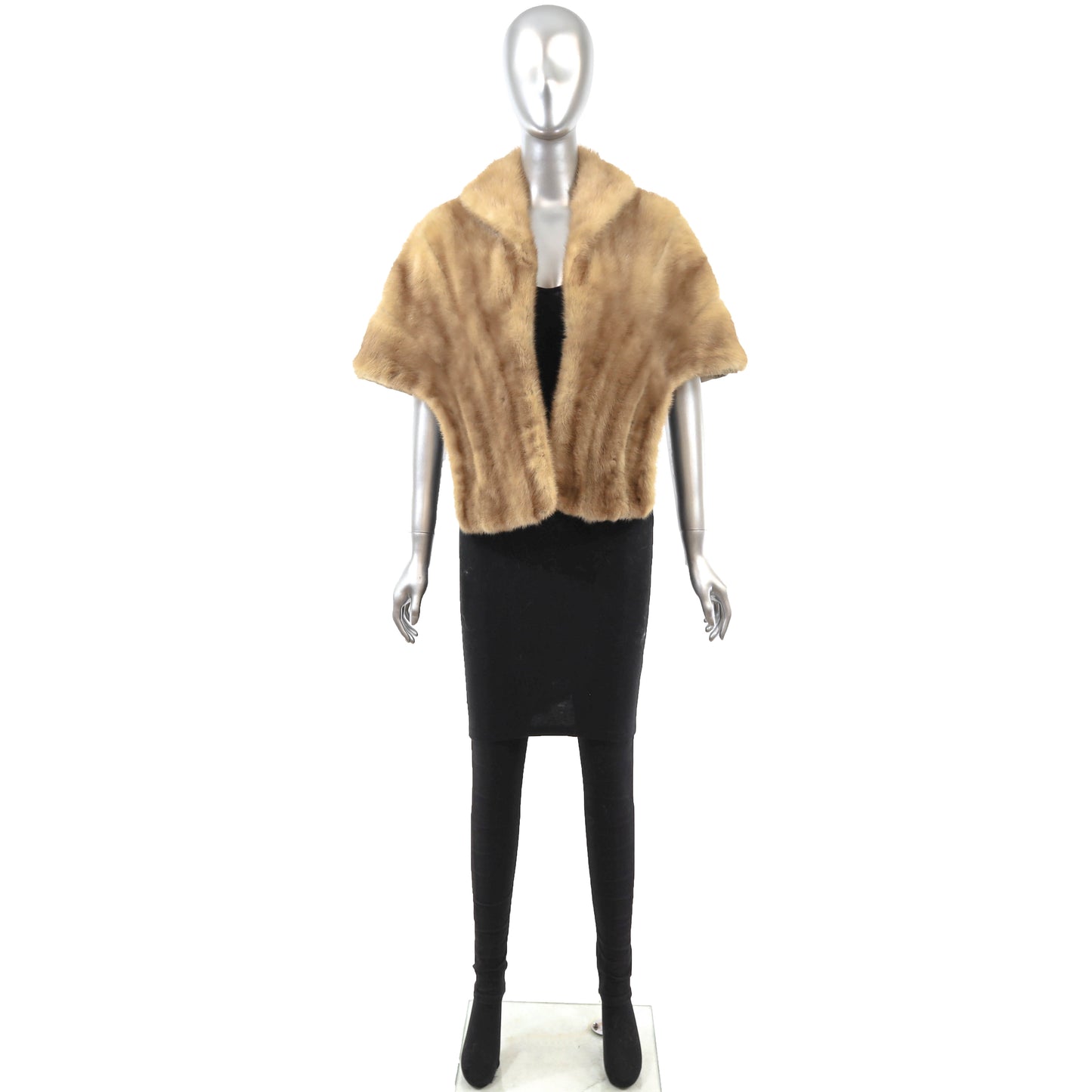 Light Brown Mink Stole- Size Free