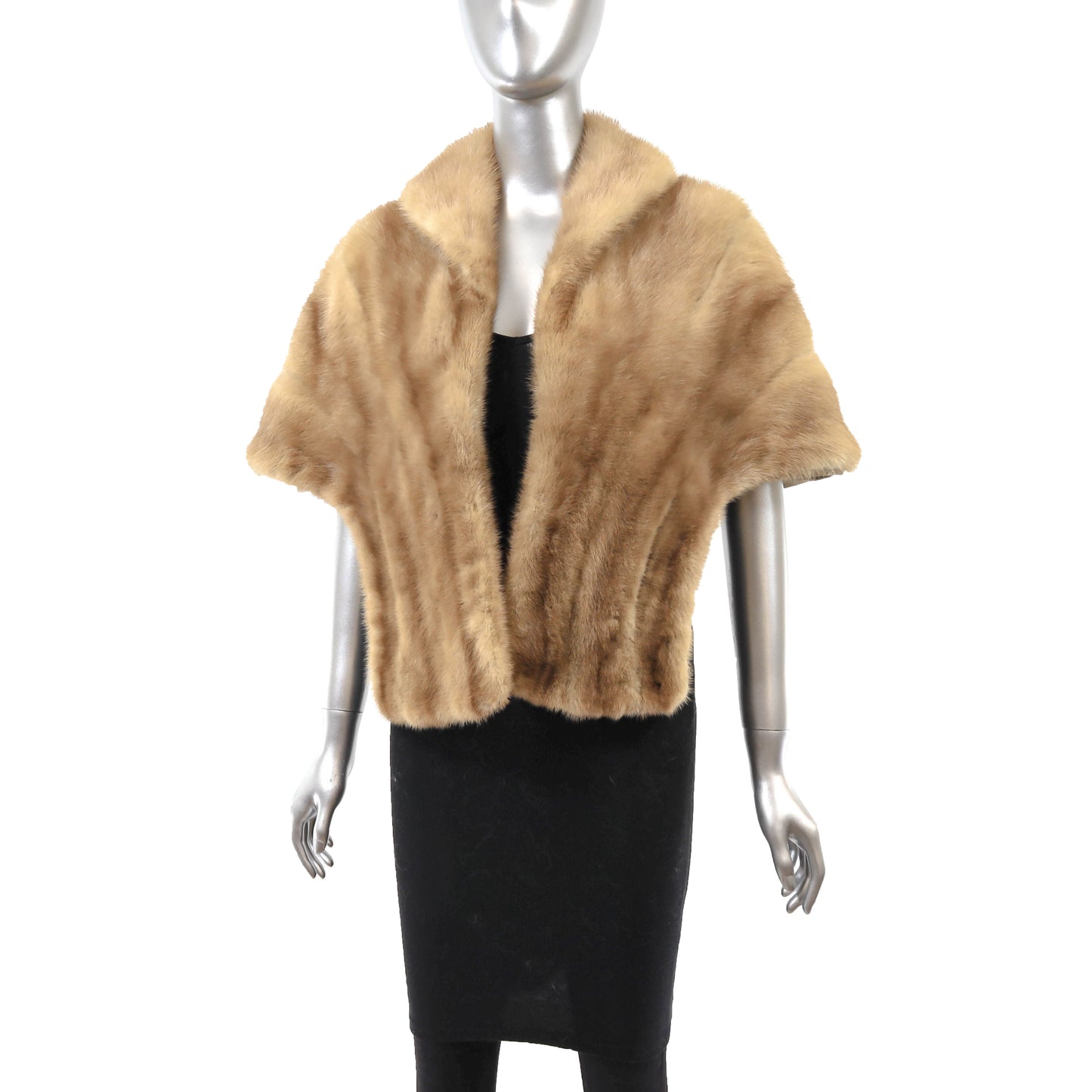 Light Brown Mink Stole- Size Free