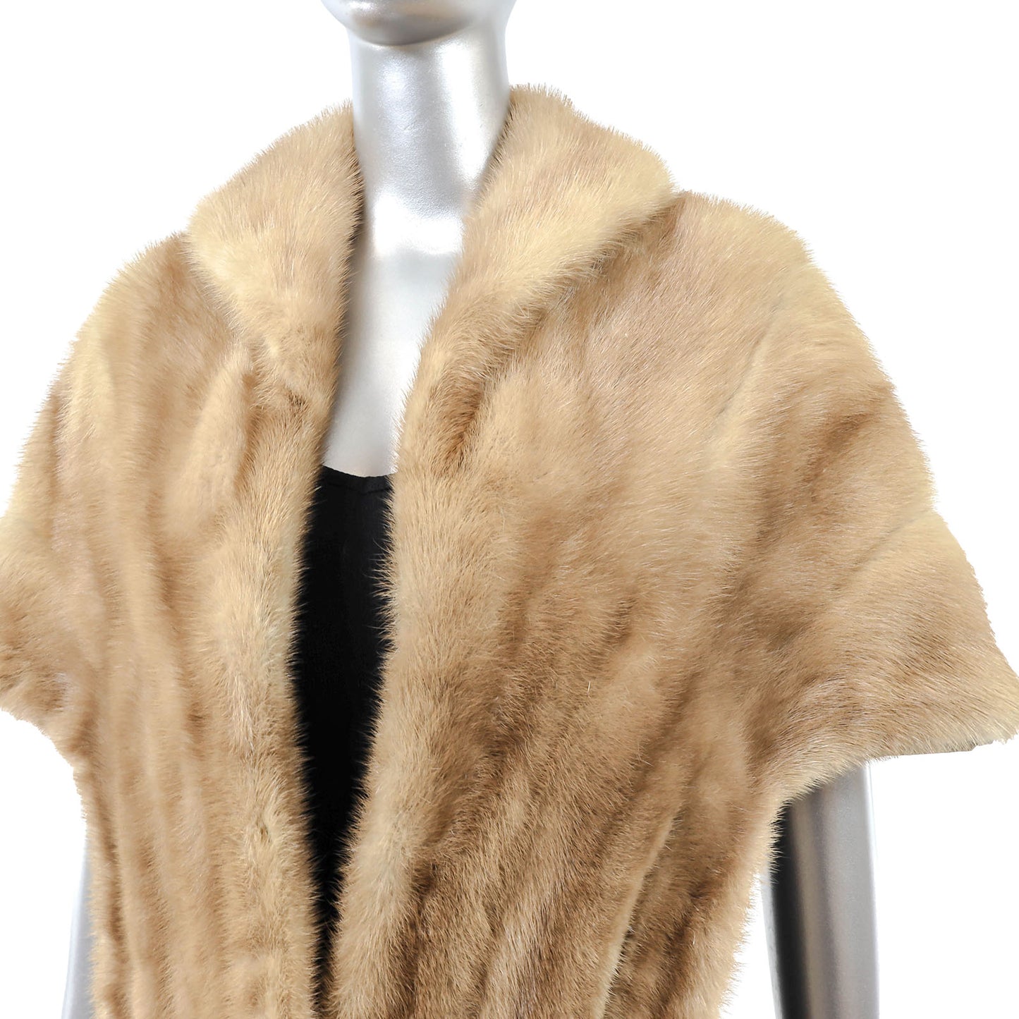 Light Brown Mink Stole- Size Free