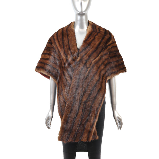 Chinese Mink Stole- Size Free