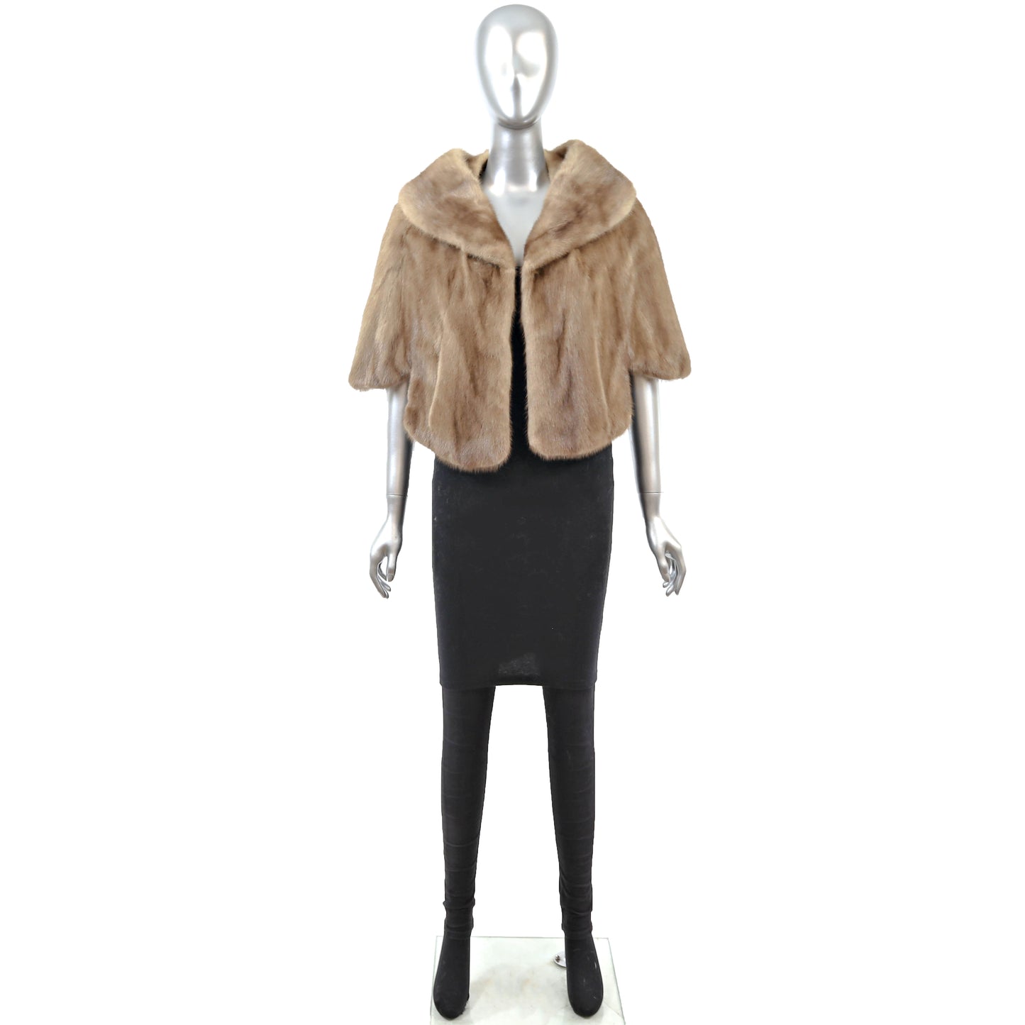 Light Brown Mink Stole- Size Free