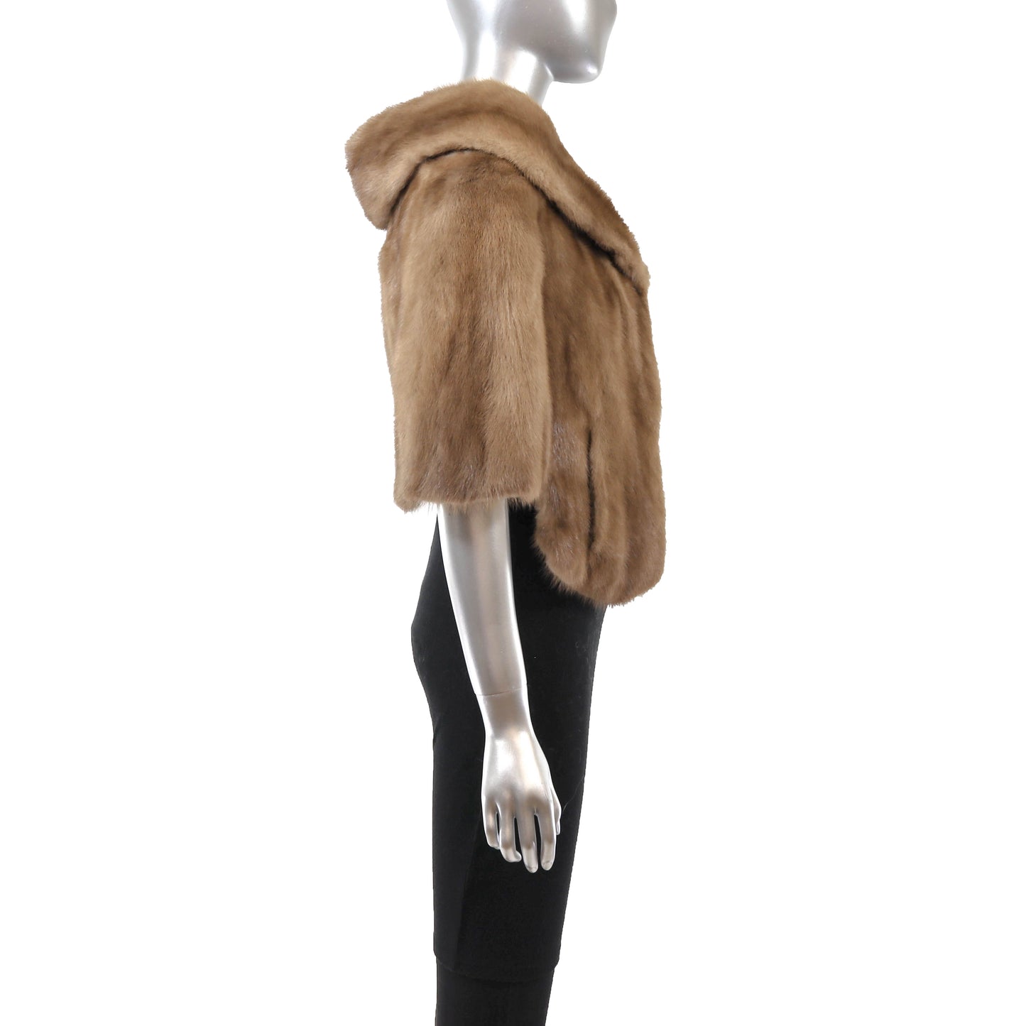 Light Brown Mink Stole- Size Free