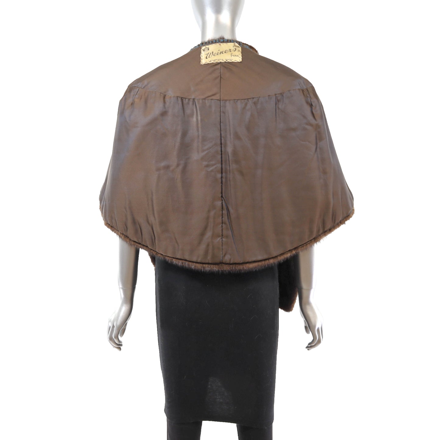 Brown Mink Stole- Size Free