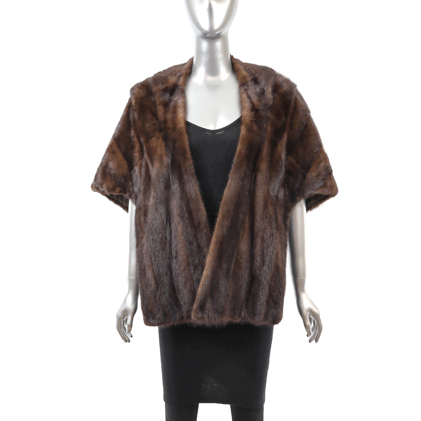 Brown Mink Stole- Size Free