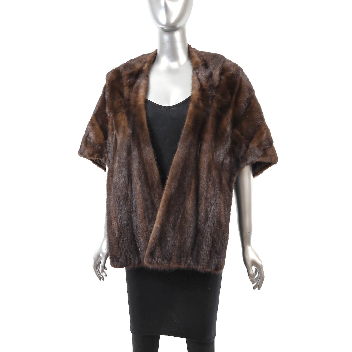 Brown Mink Stole- Size Free