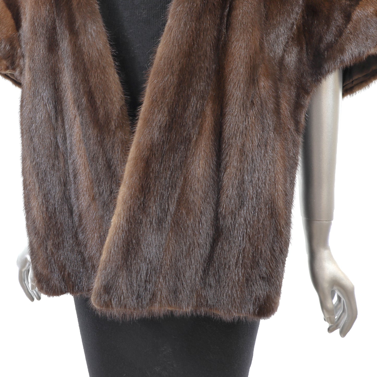 Brown Mink Stole- Size Free