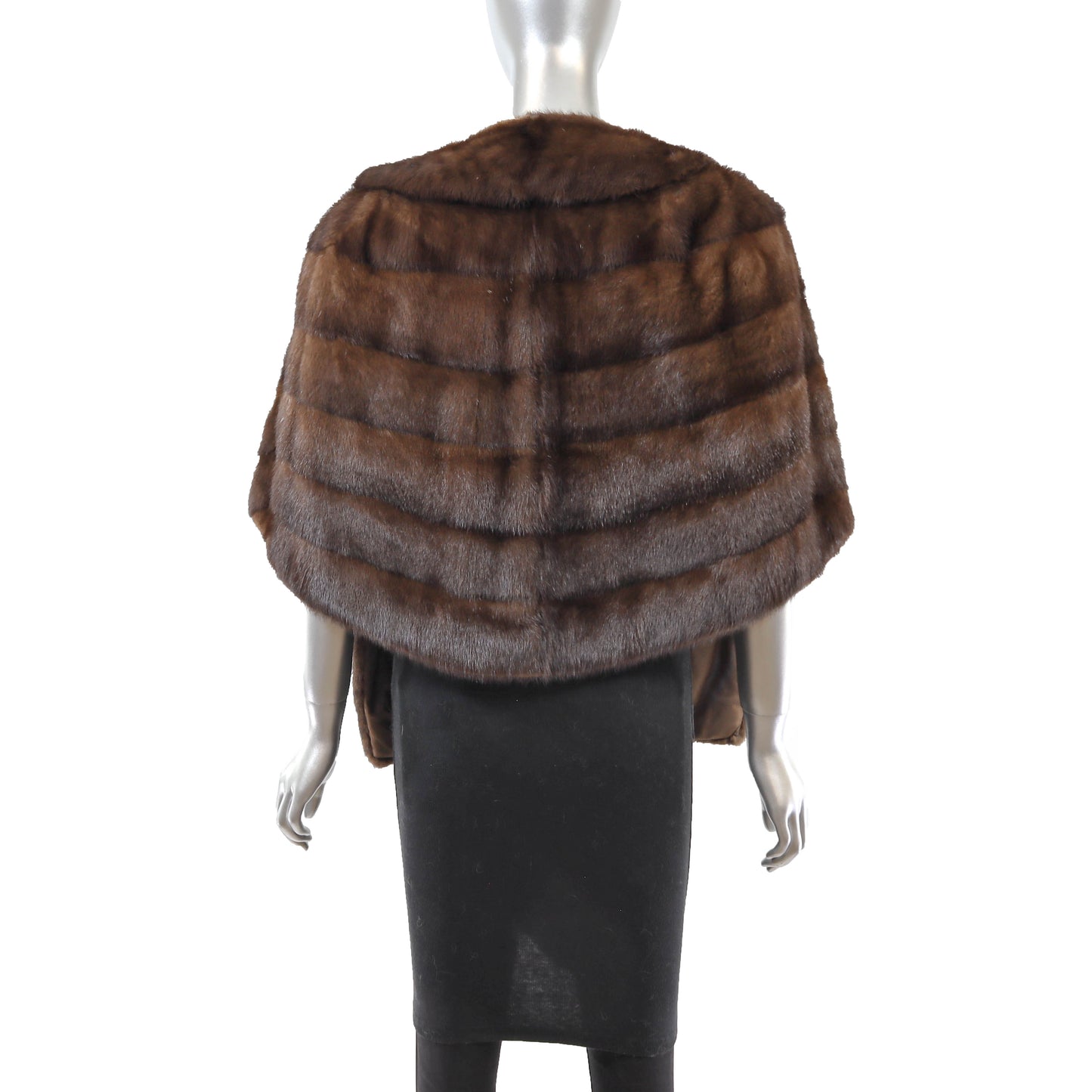 Brown Mink Stole- Size Free