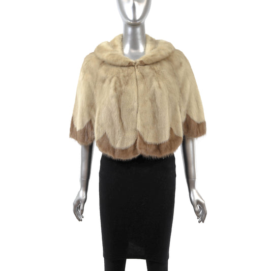 Pastel Mink Cape- Size S