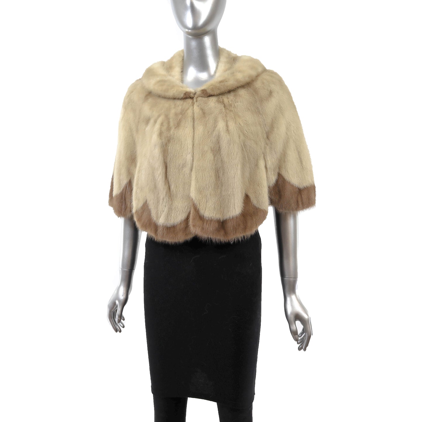 Pastel Mink Cape- Size S