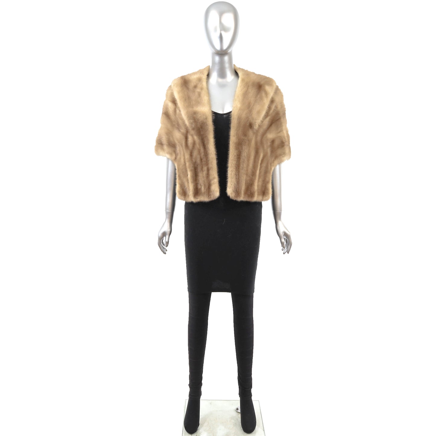 Light Brown Mink Stole- Size Free