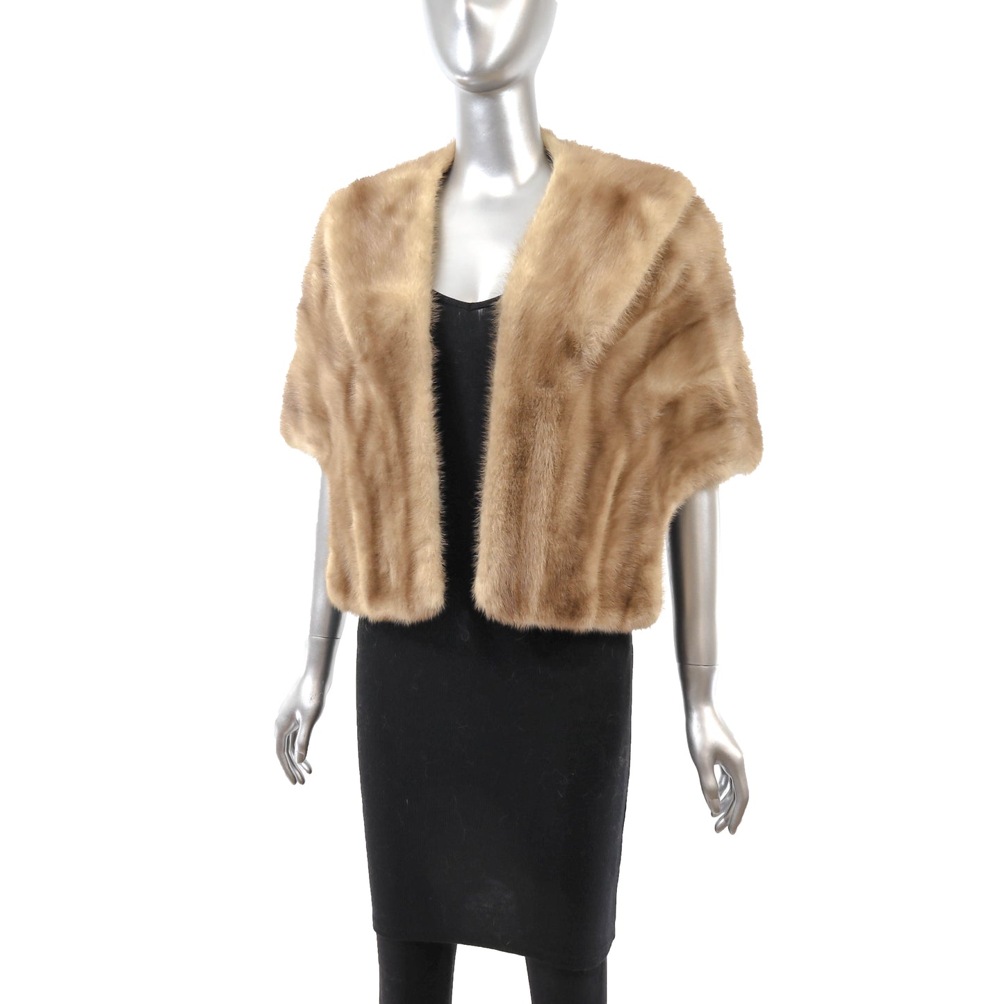 Light Brown Mink Stole- Size Free