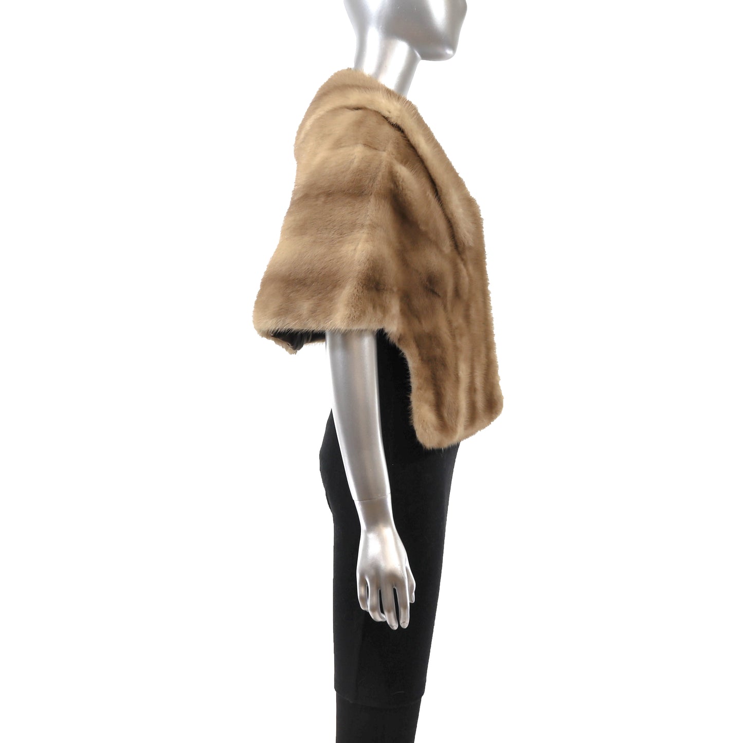 Light Brown Mink Stole- Size Free