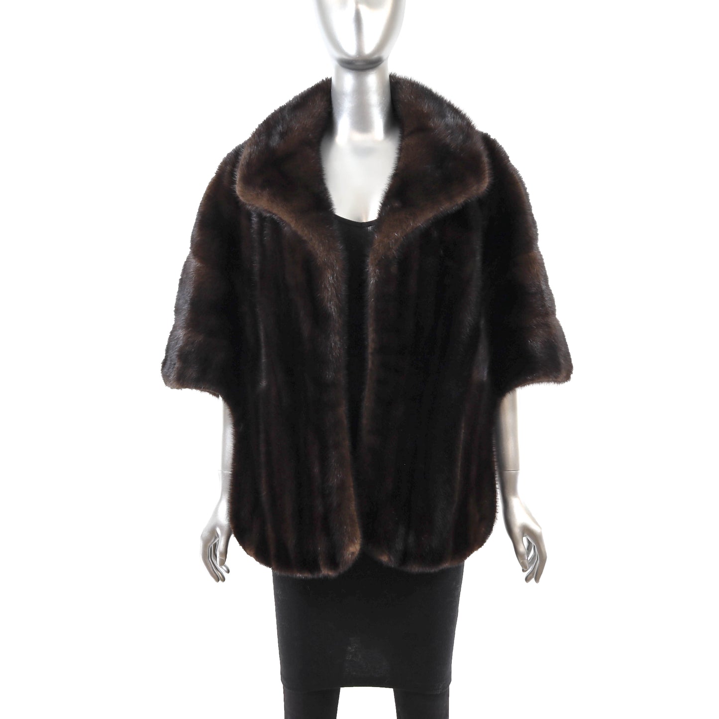 Dark Brown Mink Stole- Size Free