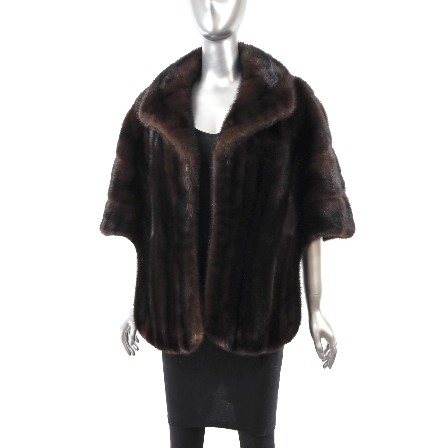 Dark Brown Mink Stole- Size Free