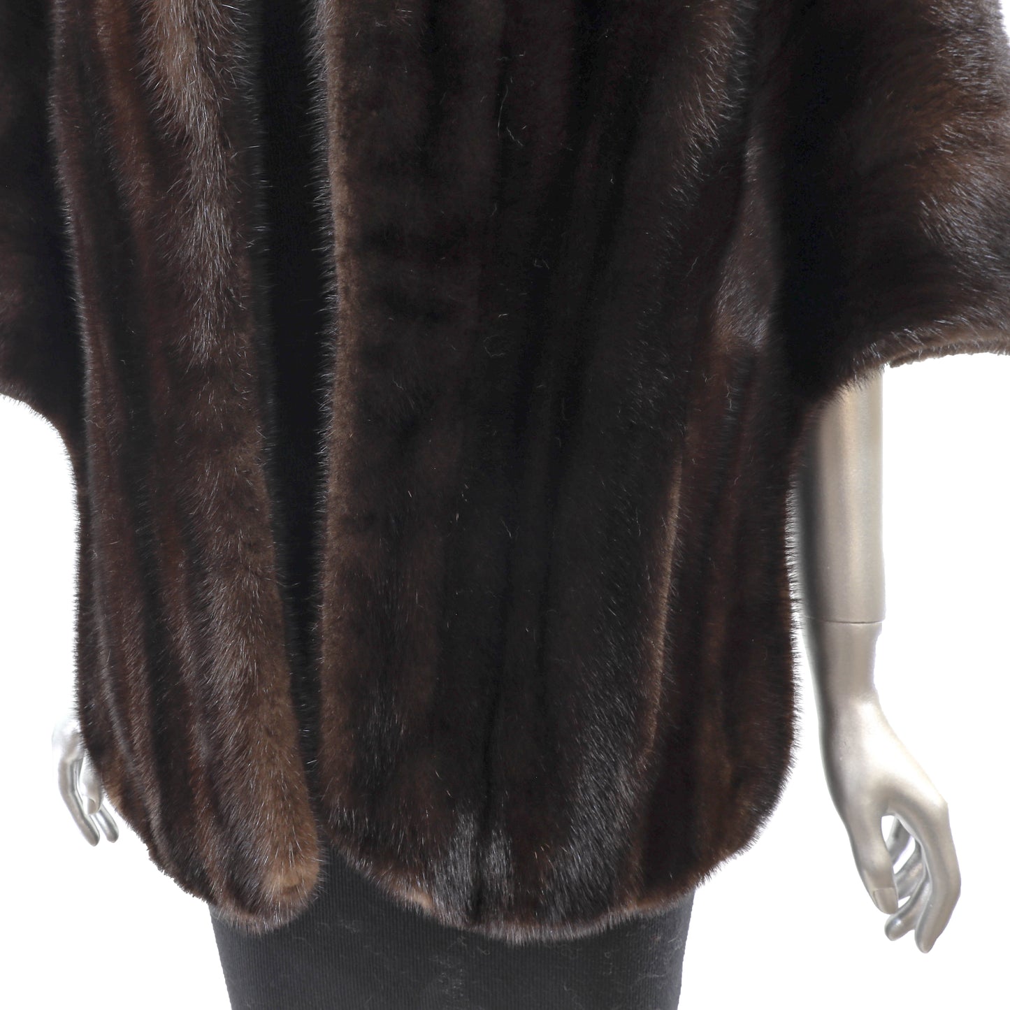 Dark Brown Mink Stole- Size Free