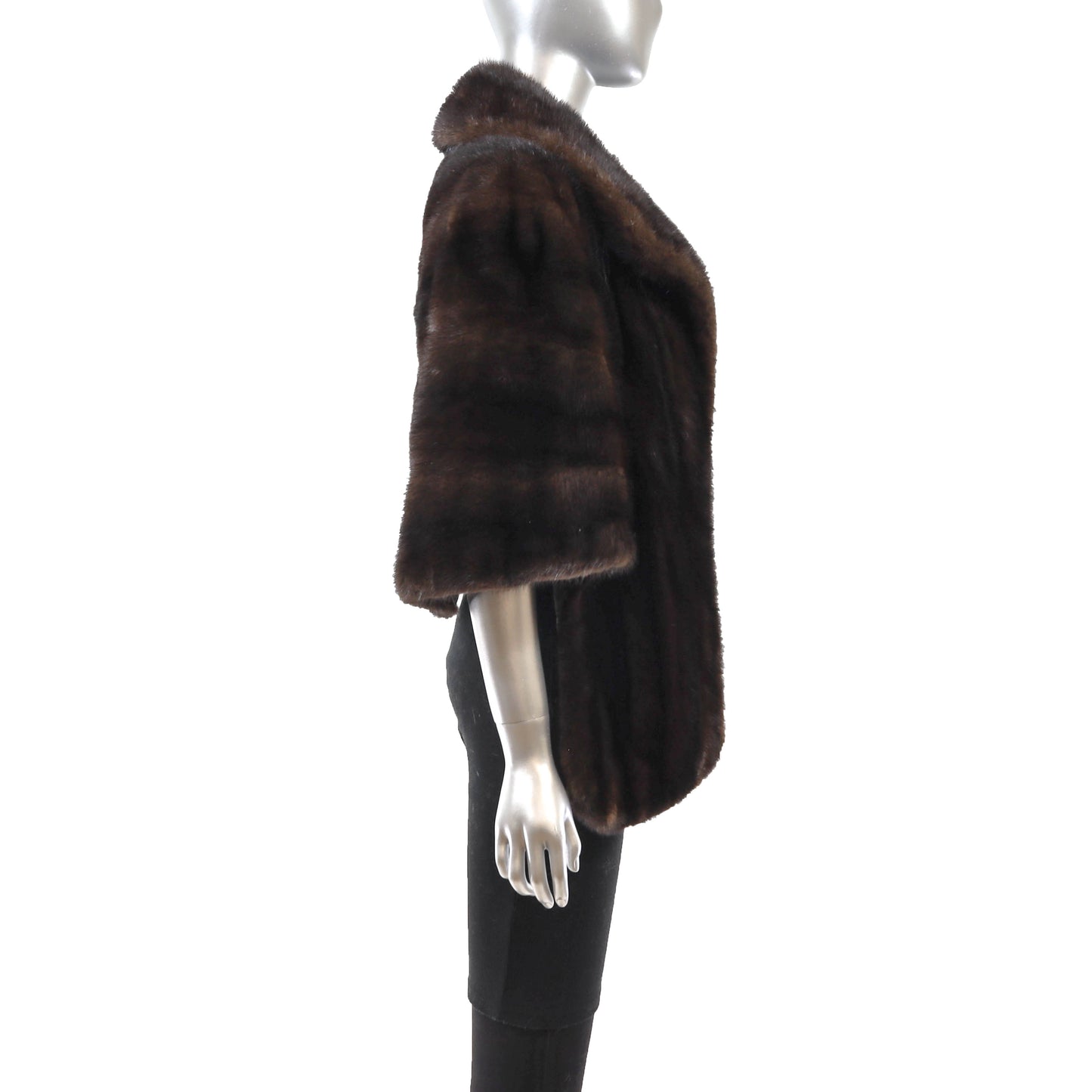 Dark Brown Mink Stole- Size Free