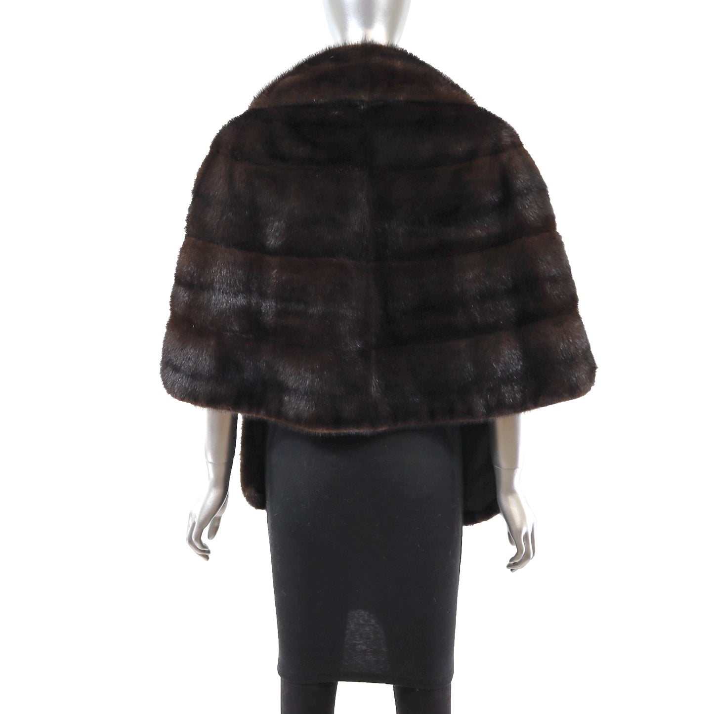 Dark Brown Mink Stole- Size Free