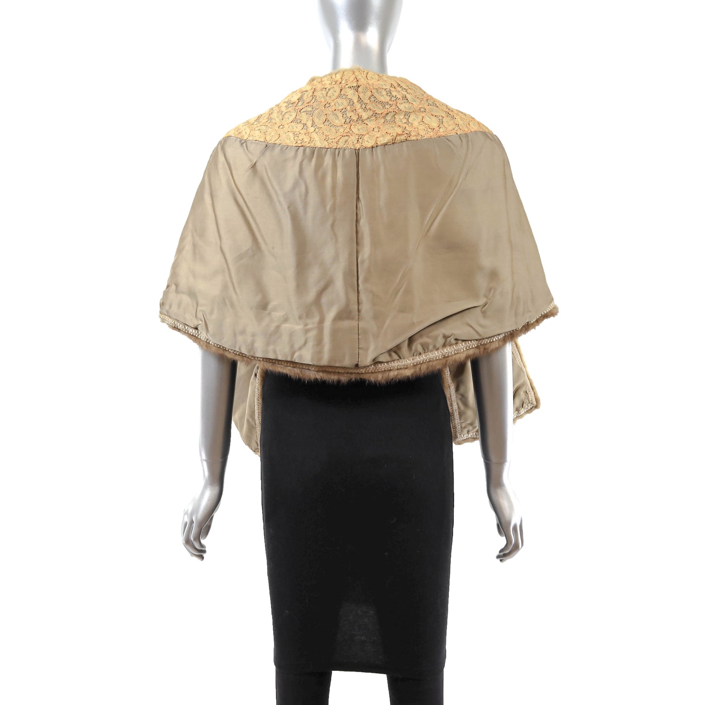 Light Brown Mink Stole- Size Free