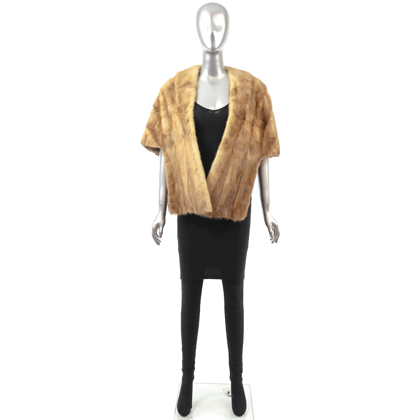 Light Brown Mink Stole- Size Free