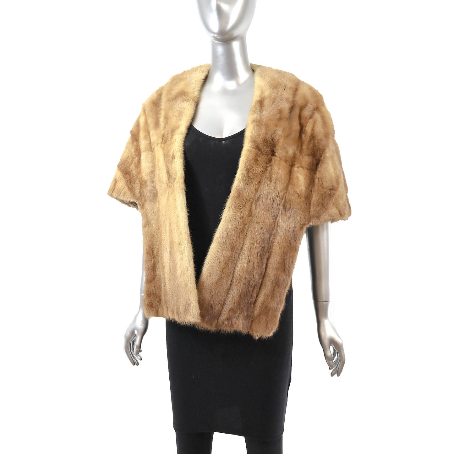 Light Brown Mink Stole- Size Free