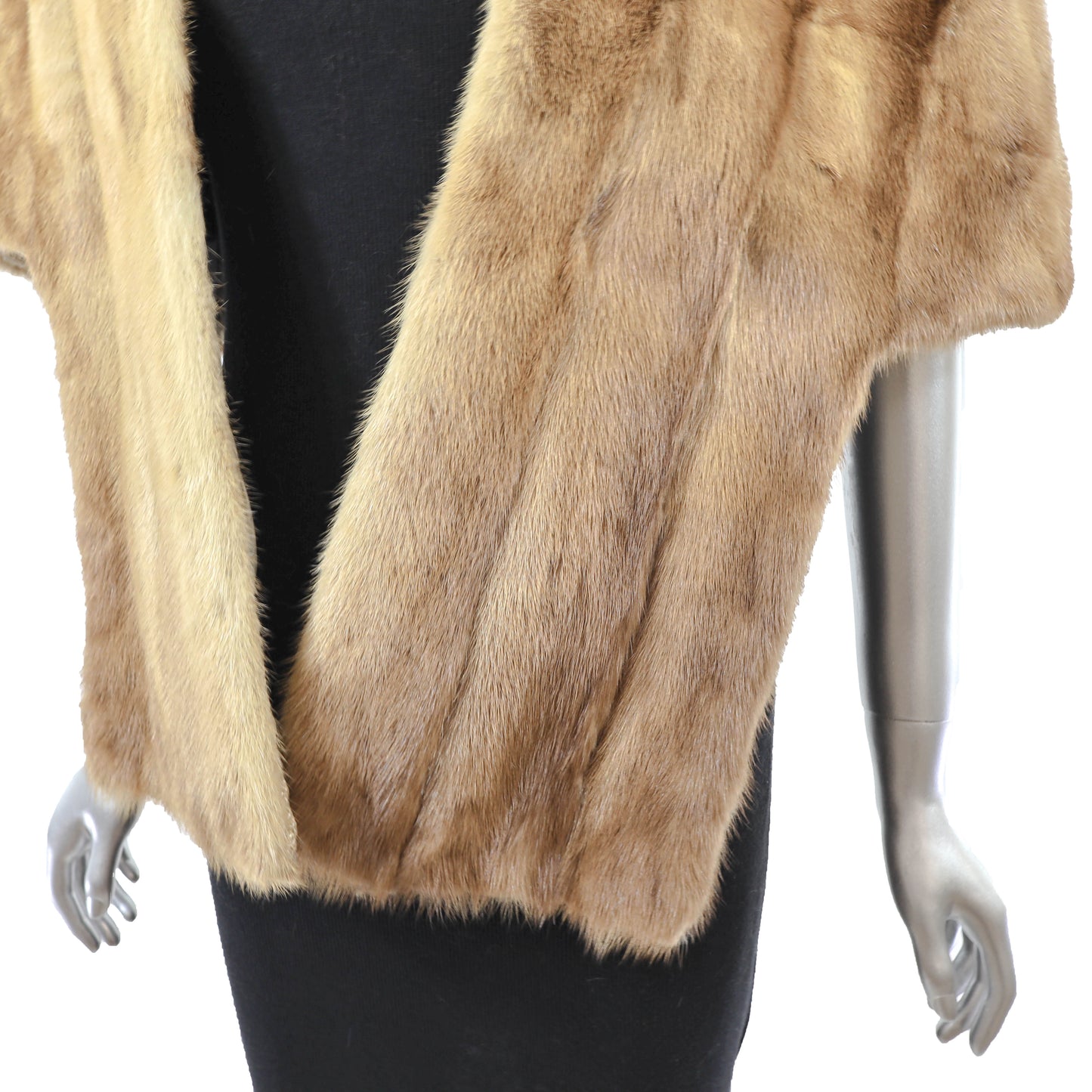 Light Brown Mink Stole- Size Free