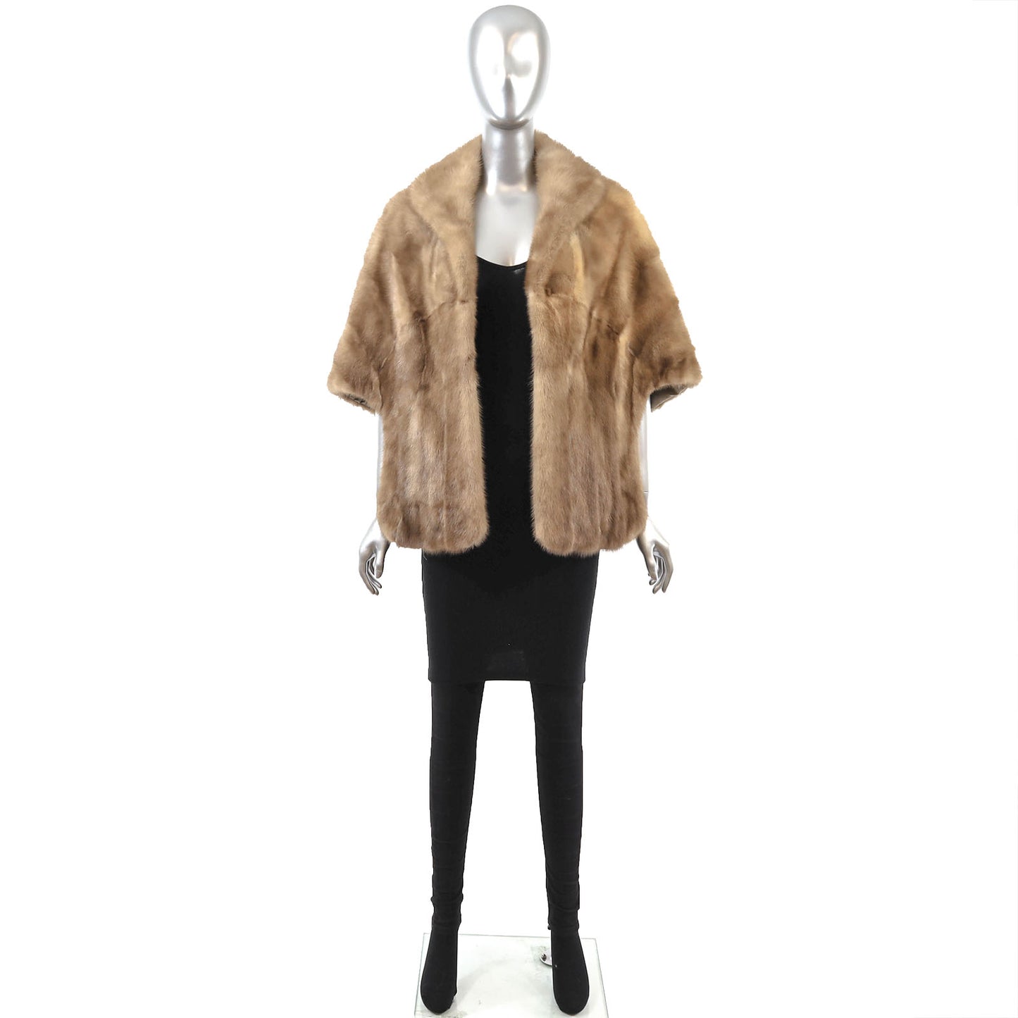 Light Brown Mink Stole- Size Free