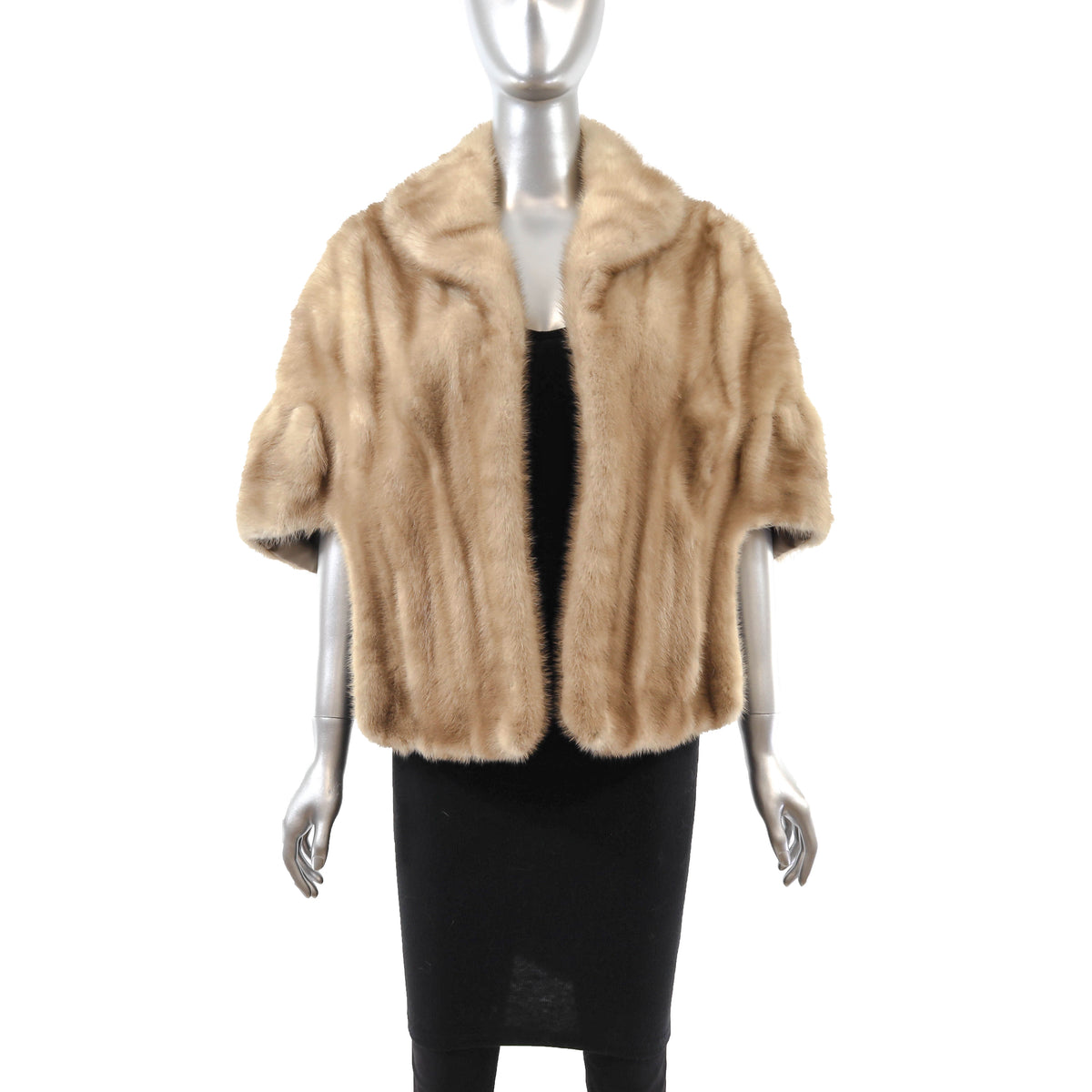 Light Brown Mink Stole- Size Free