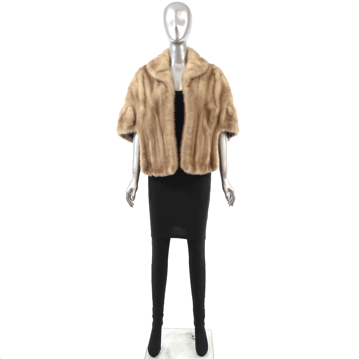 Light Brown Mink Stole- Size Free