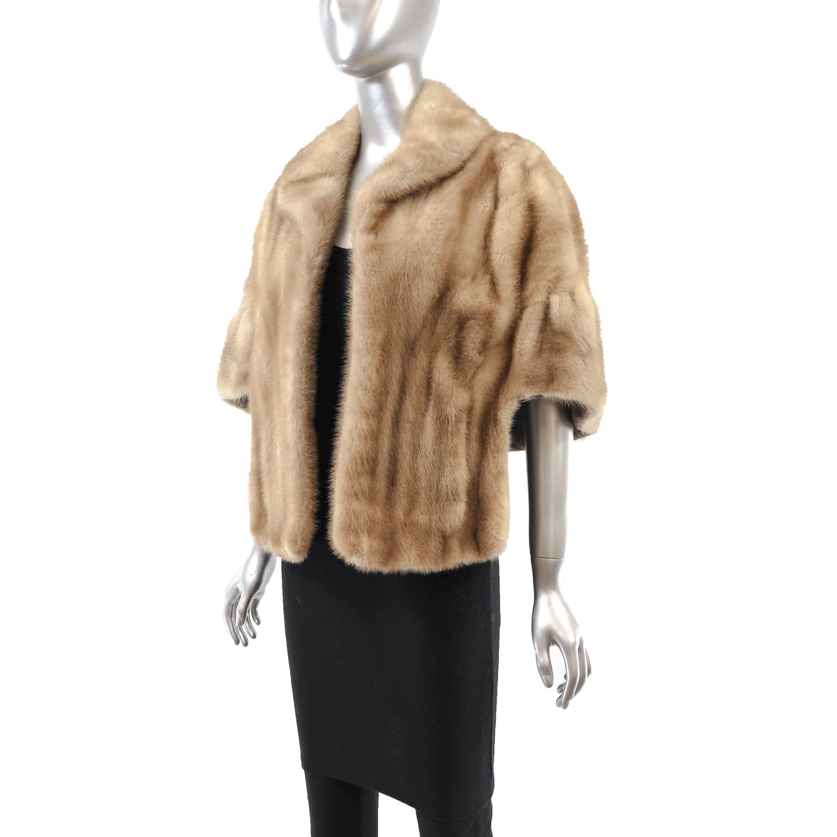 Light Brown Mink Stole- Size Free