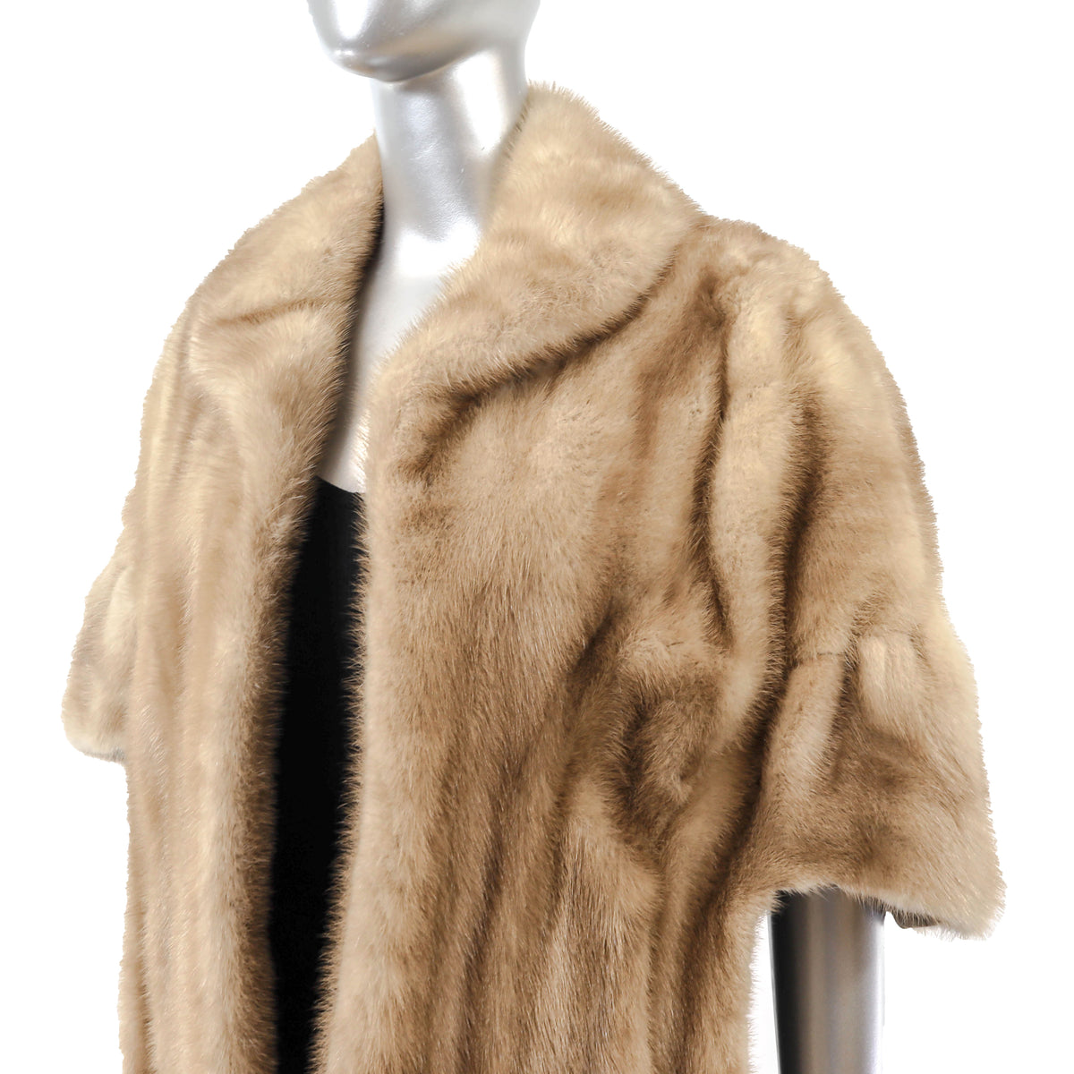 Light Brown Mink Stole- Size Free
