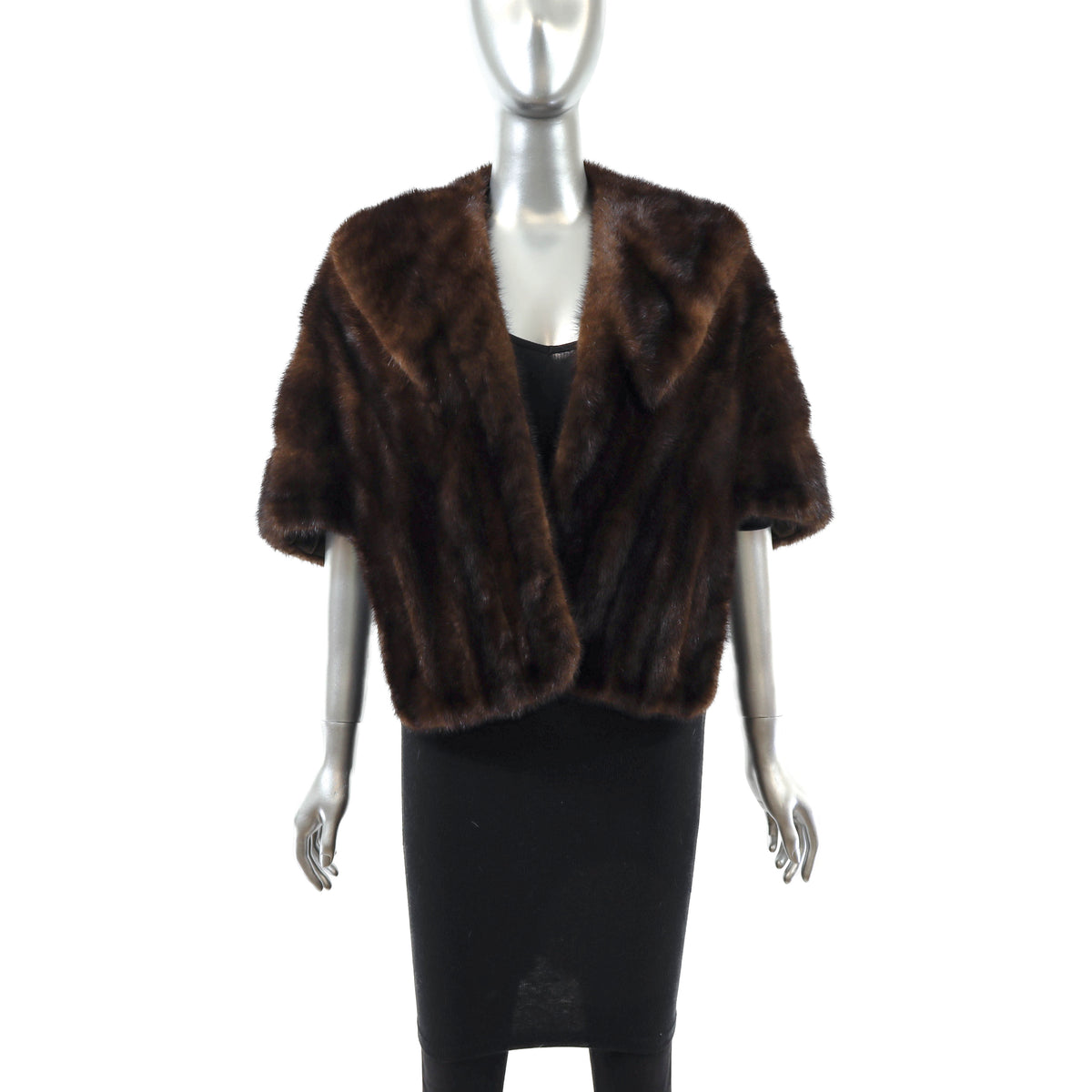 Brown Mink Stole- Size Free
