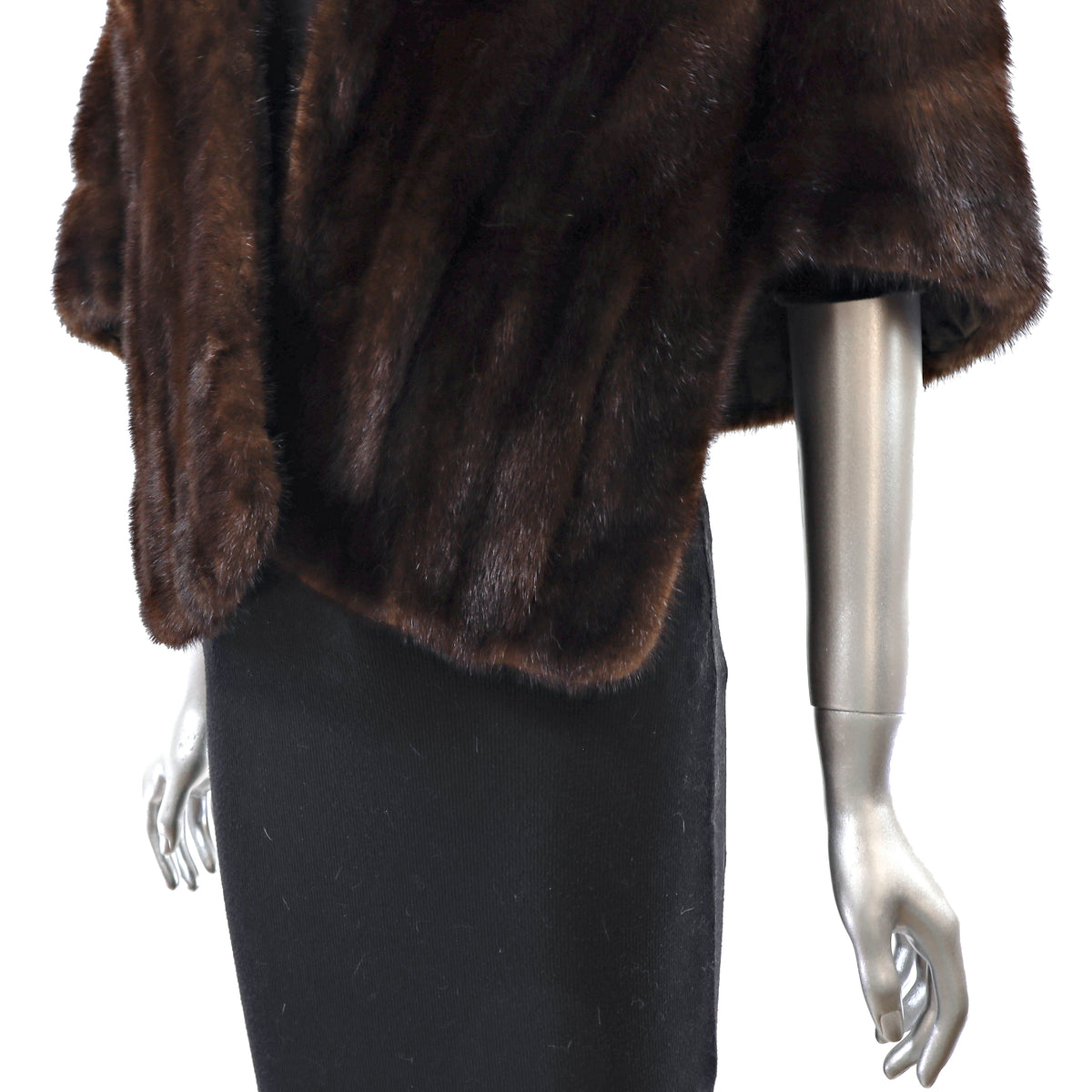 Brown Mink Stole- Size Free