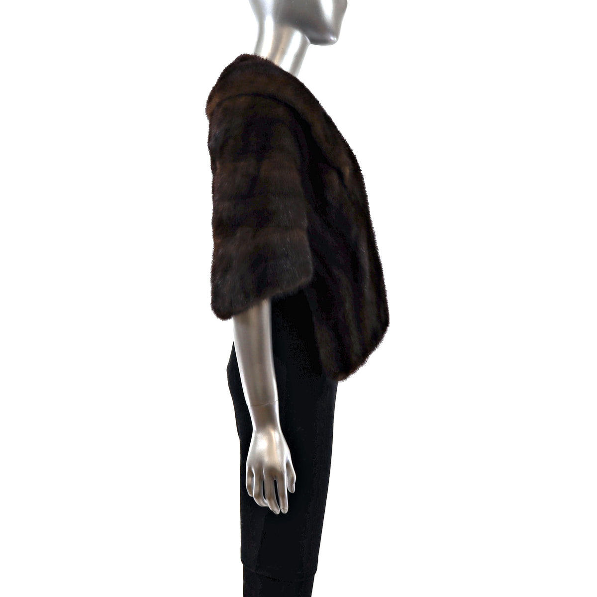 Brown Mink Stole- Size Free