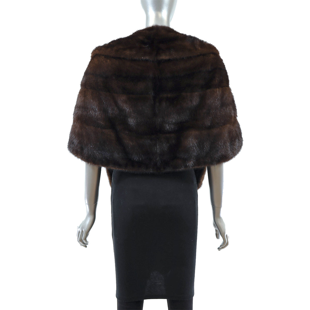 Brown Mink Stole- Size Free