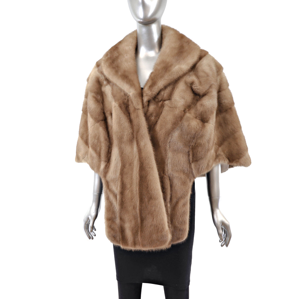 Light Brown Mink Stole- Size Free