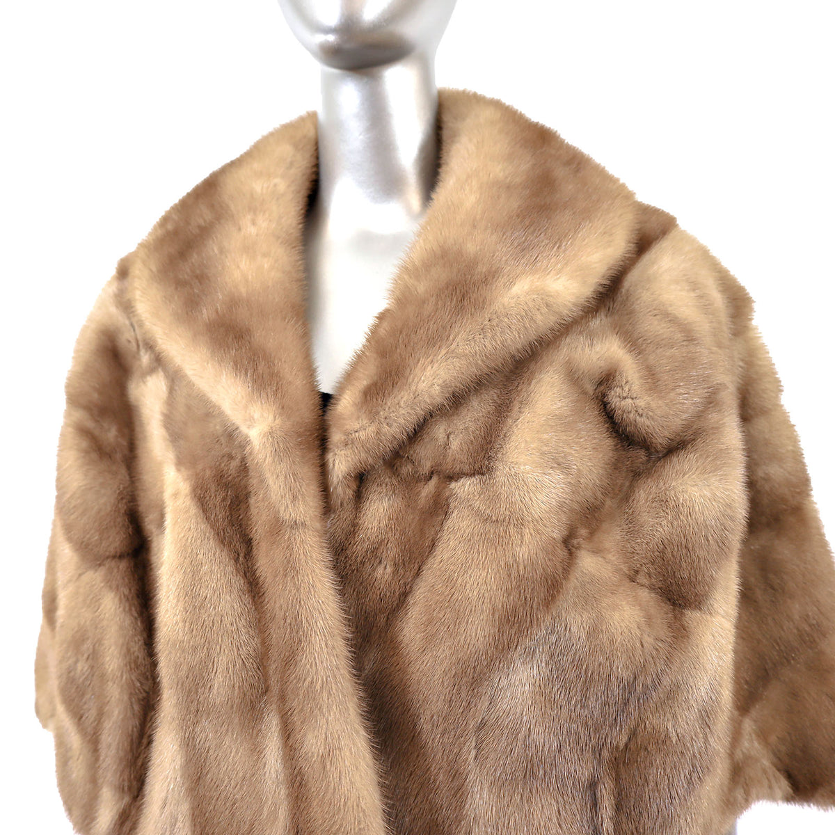Light Brown Mink Stole- Size Free