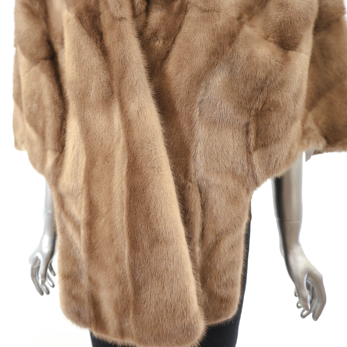Light Brown Mink Stole- Size Free