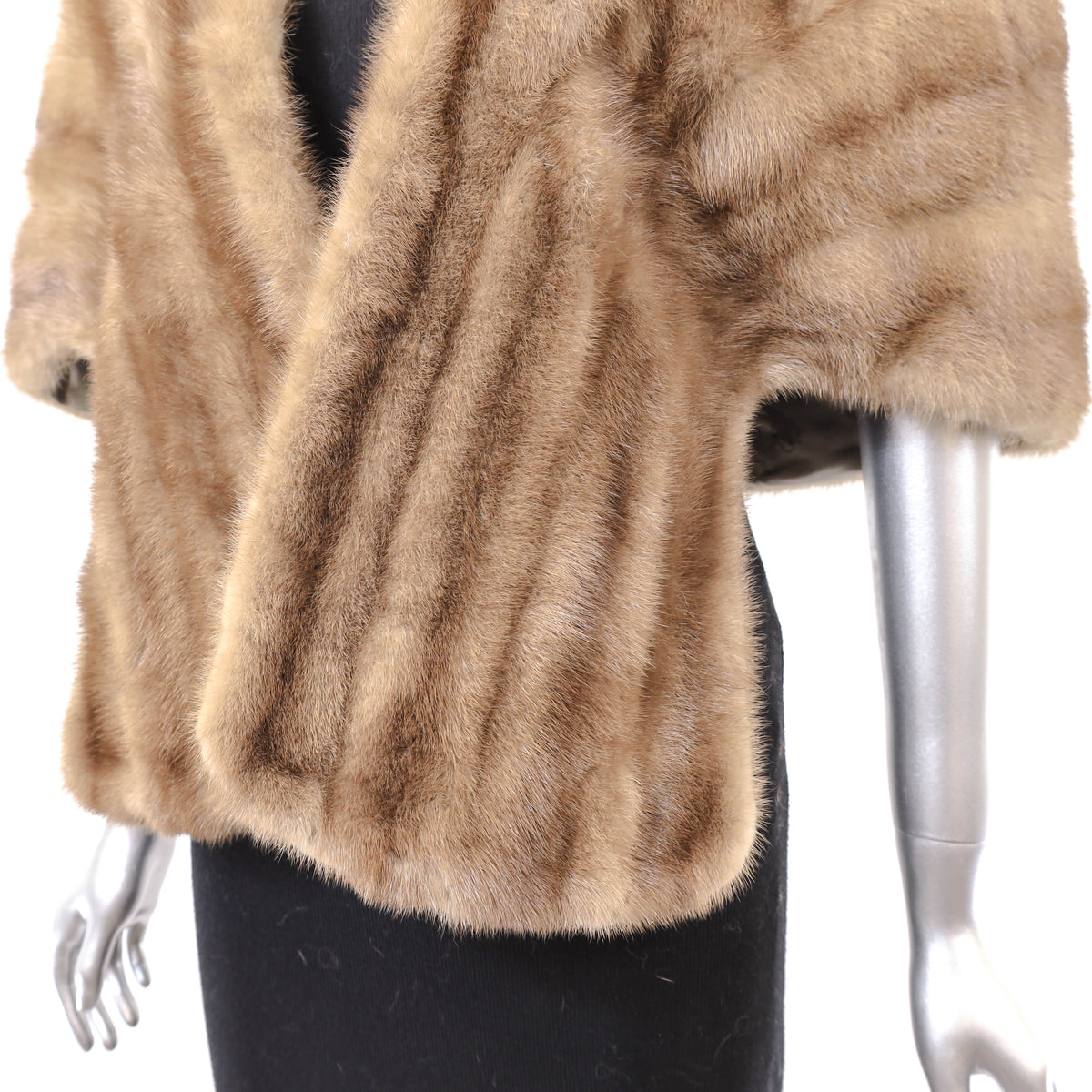 Light Brown Mink Stole- Size Free