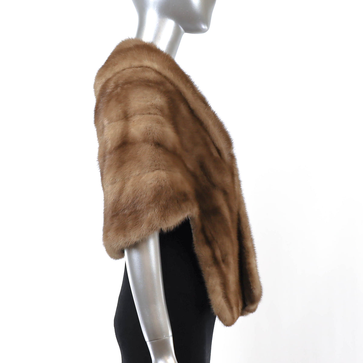 Light Brown Mink Stole- Size Free