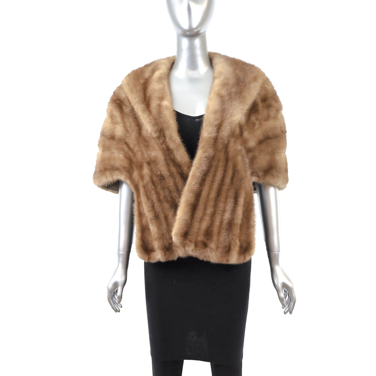 Light Brown Mink Stole- Size Free