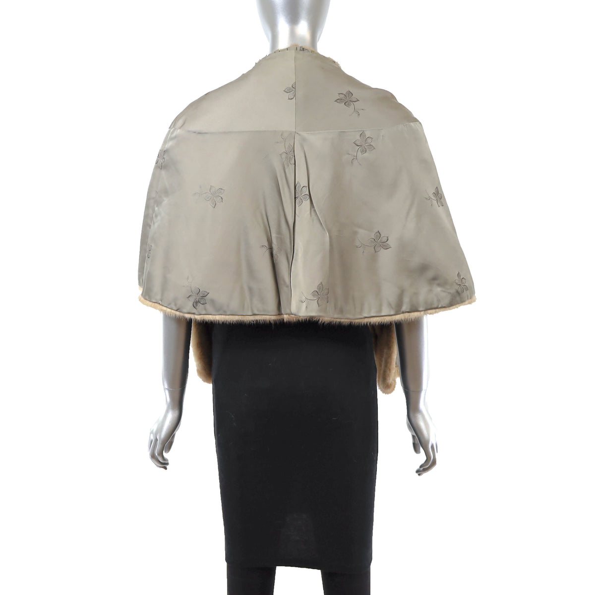 Light Brown Mink Stole- Size M-L