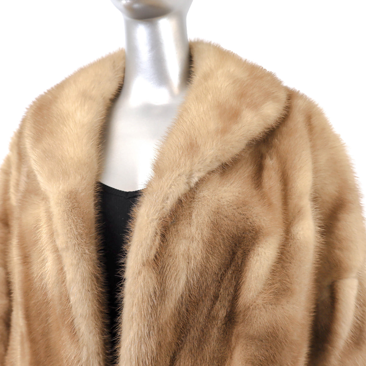 Light Brown Mink Stole- Size M-L