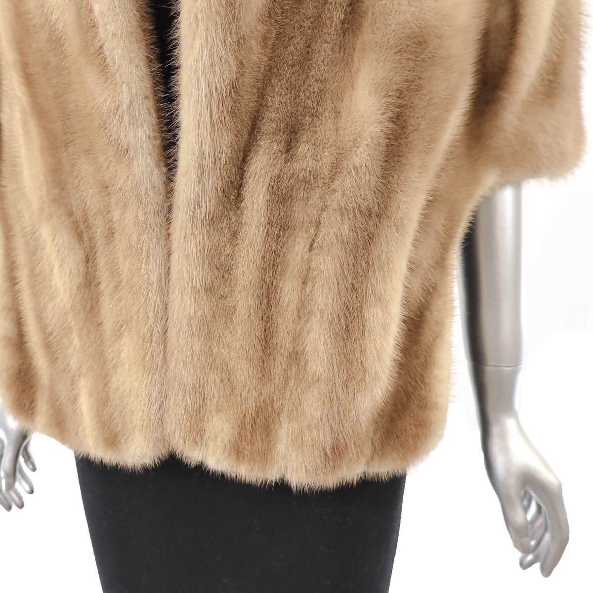 Light Brown Mink Stole- Size M-L