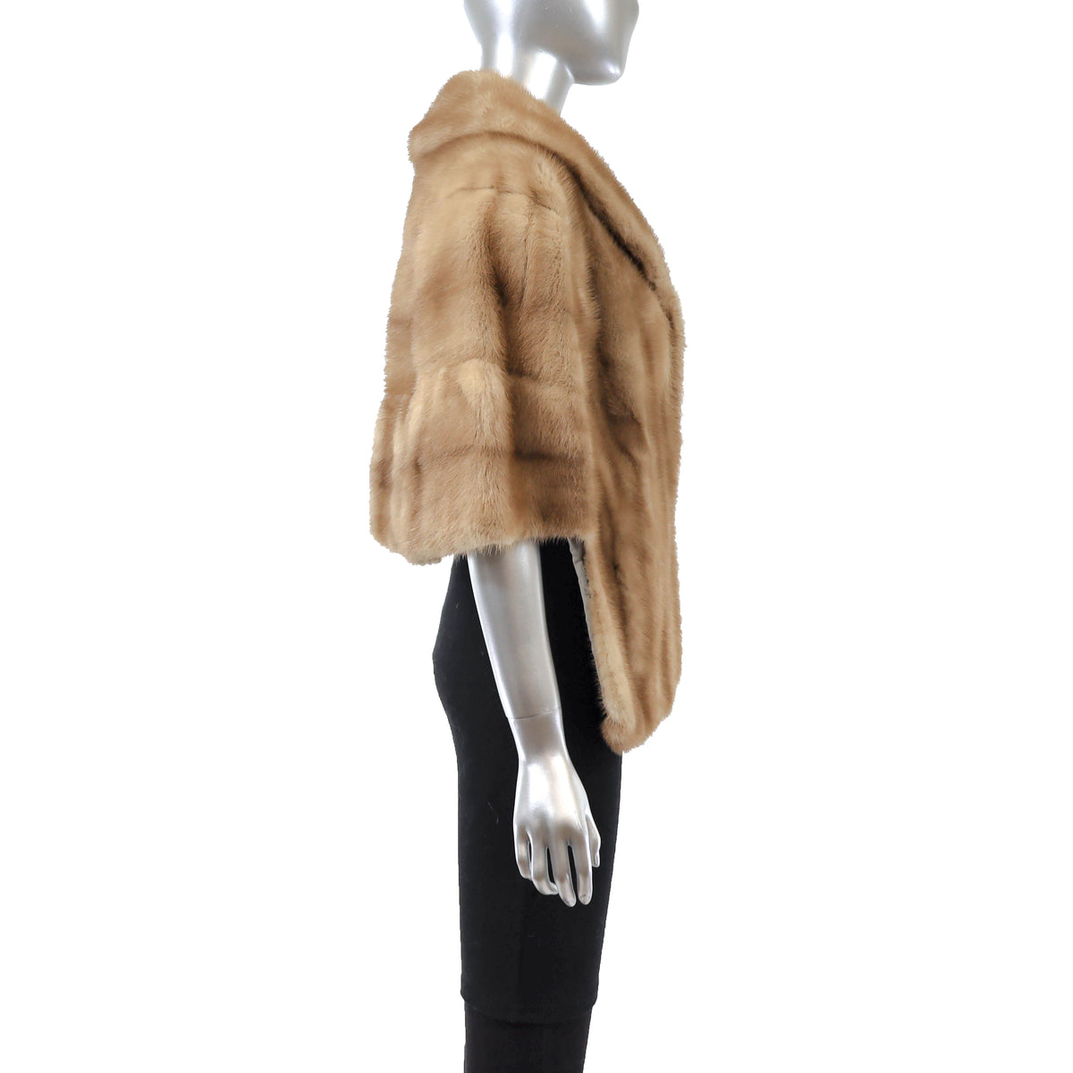 Light Brown Mink Stole- Size M-L