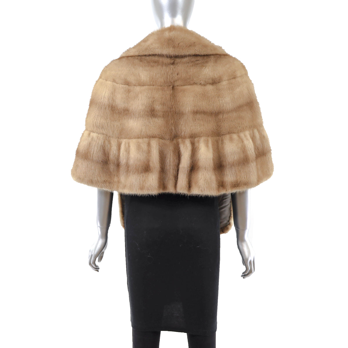 Light Brown Mink Stole- Size M-L