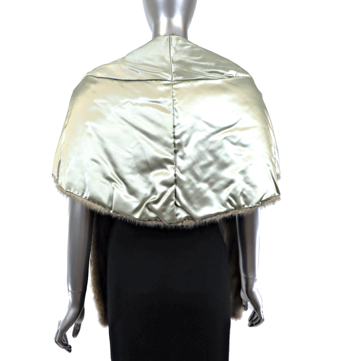Grey Mink Stole- Size Free