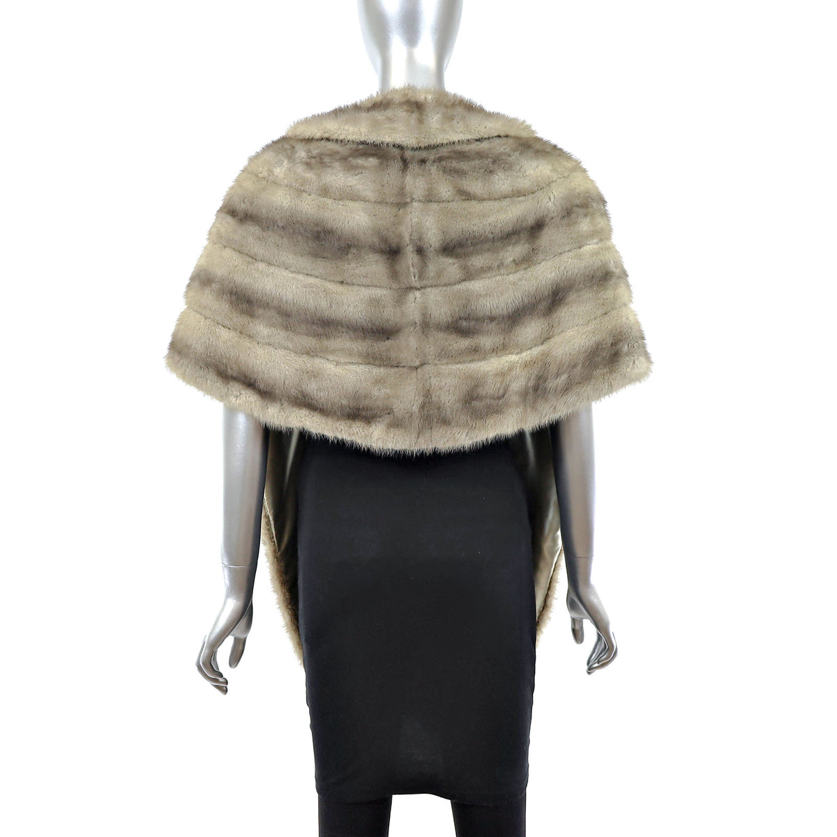 Grey Mink Stole- Size Free