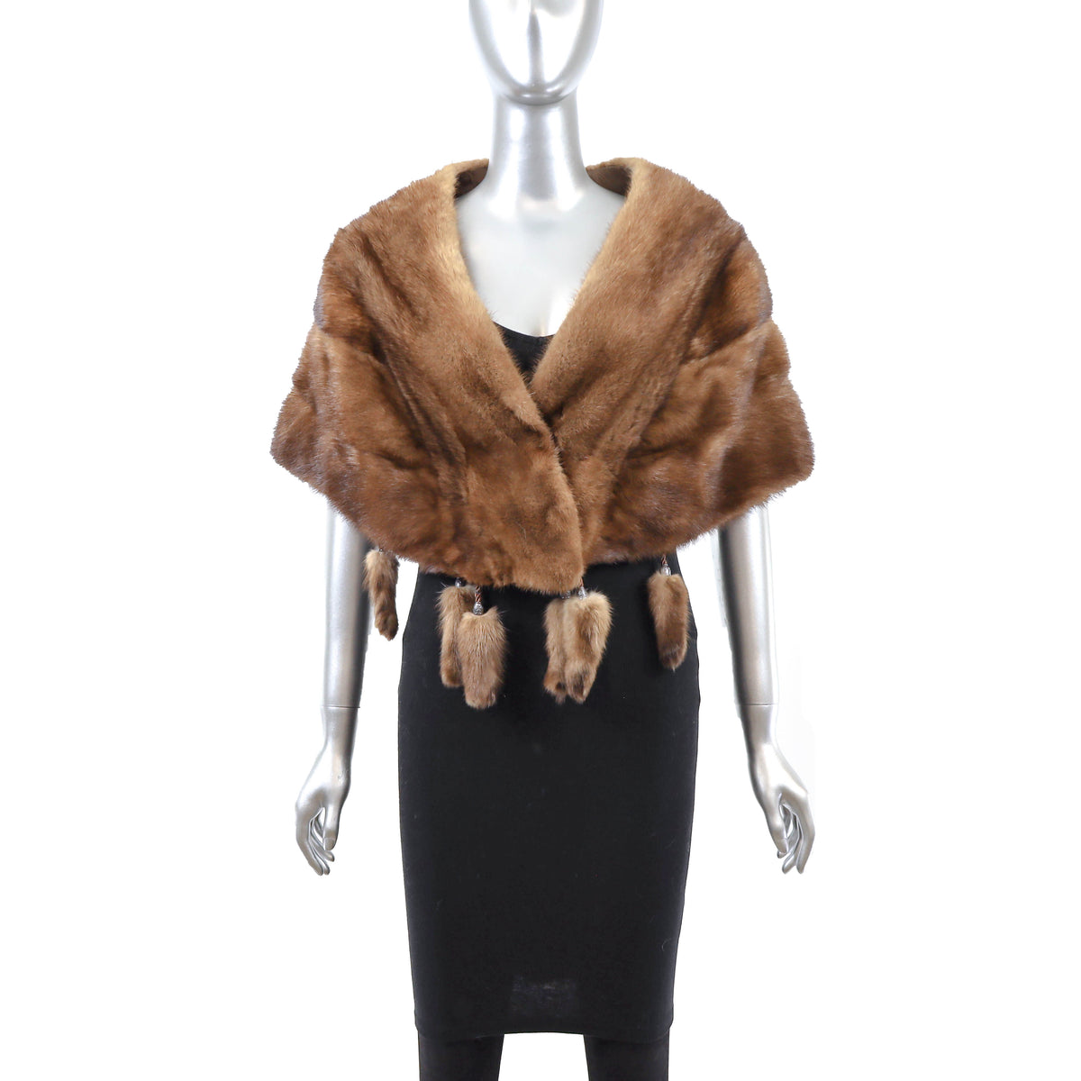 Brown Mink Stole- Size S-M