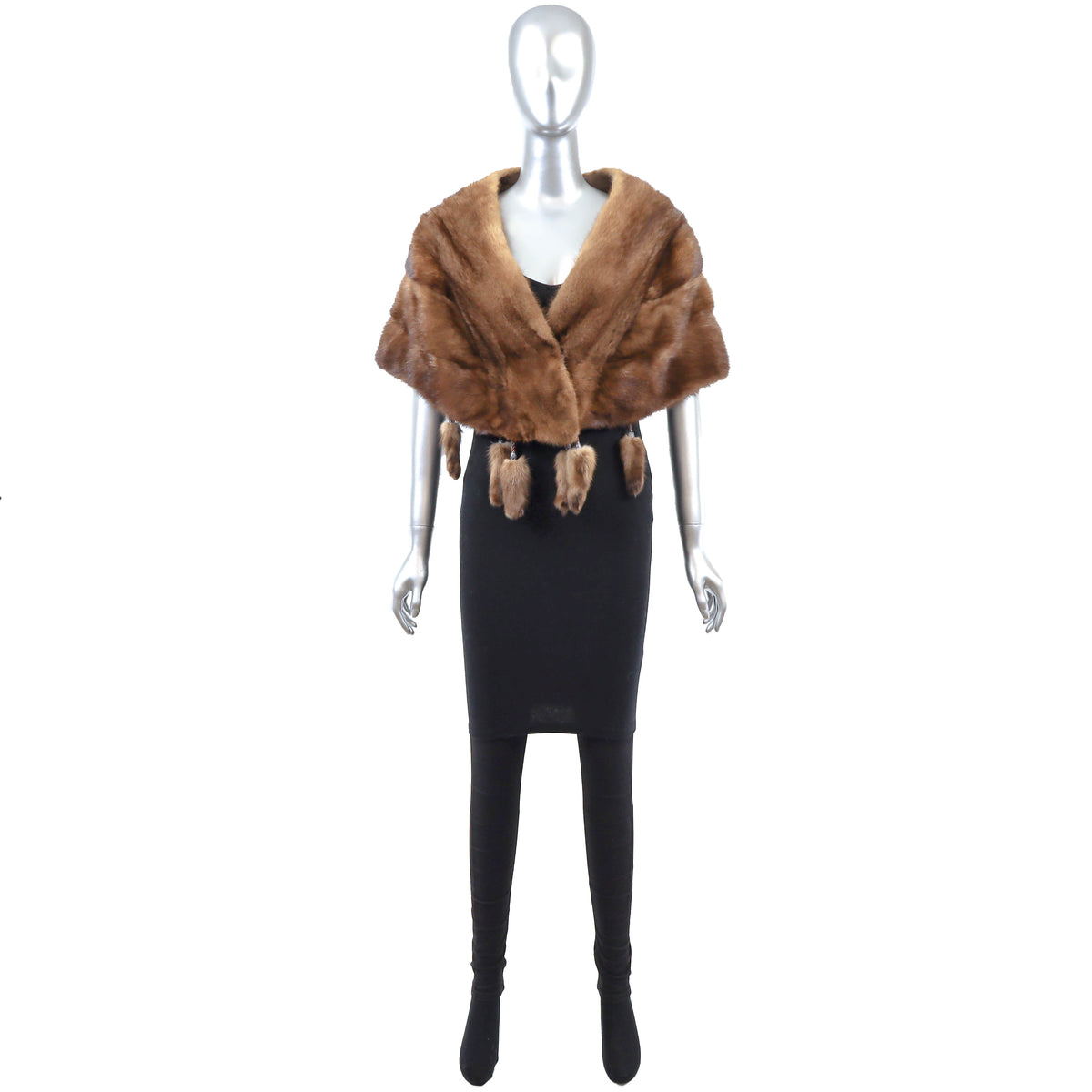 Brown Mink Stole- Size S-M