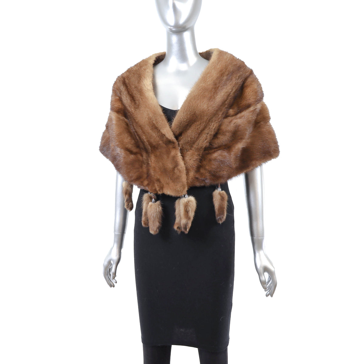 Brown Mink Stole- Size S-M